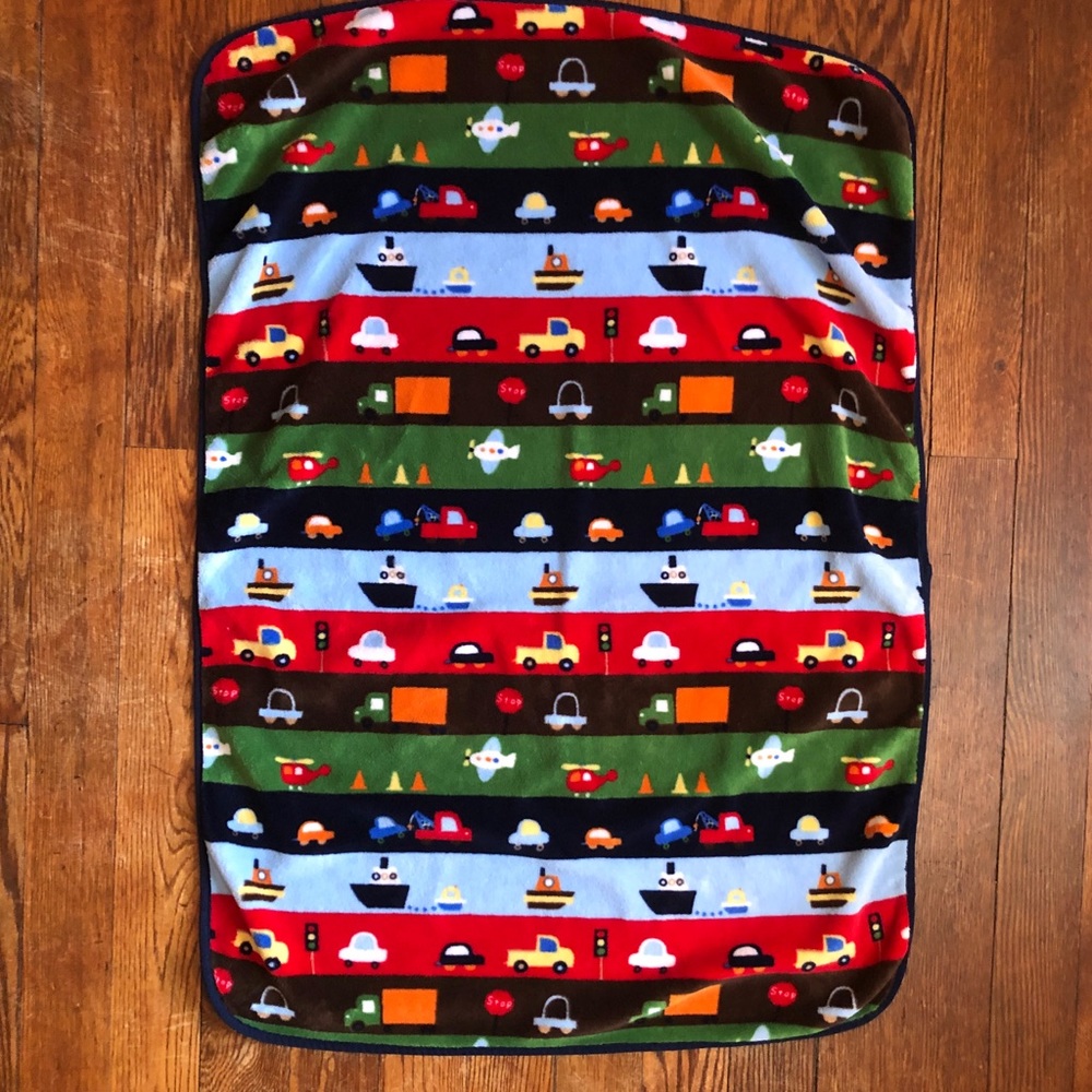 Soft Baby Blanket: Things that go!